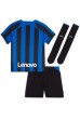 Inter Milan Babytruitje Thuis tenue Kind 2022-23 Korte Mouw (+ Korte broeken)